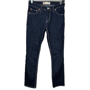 Levi's 512 Slim Taper Stretch Jeans Womens Size 14 R (27x29) Blue Denim‎ EUC